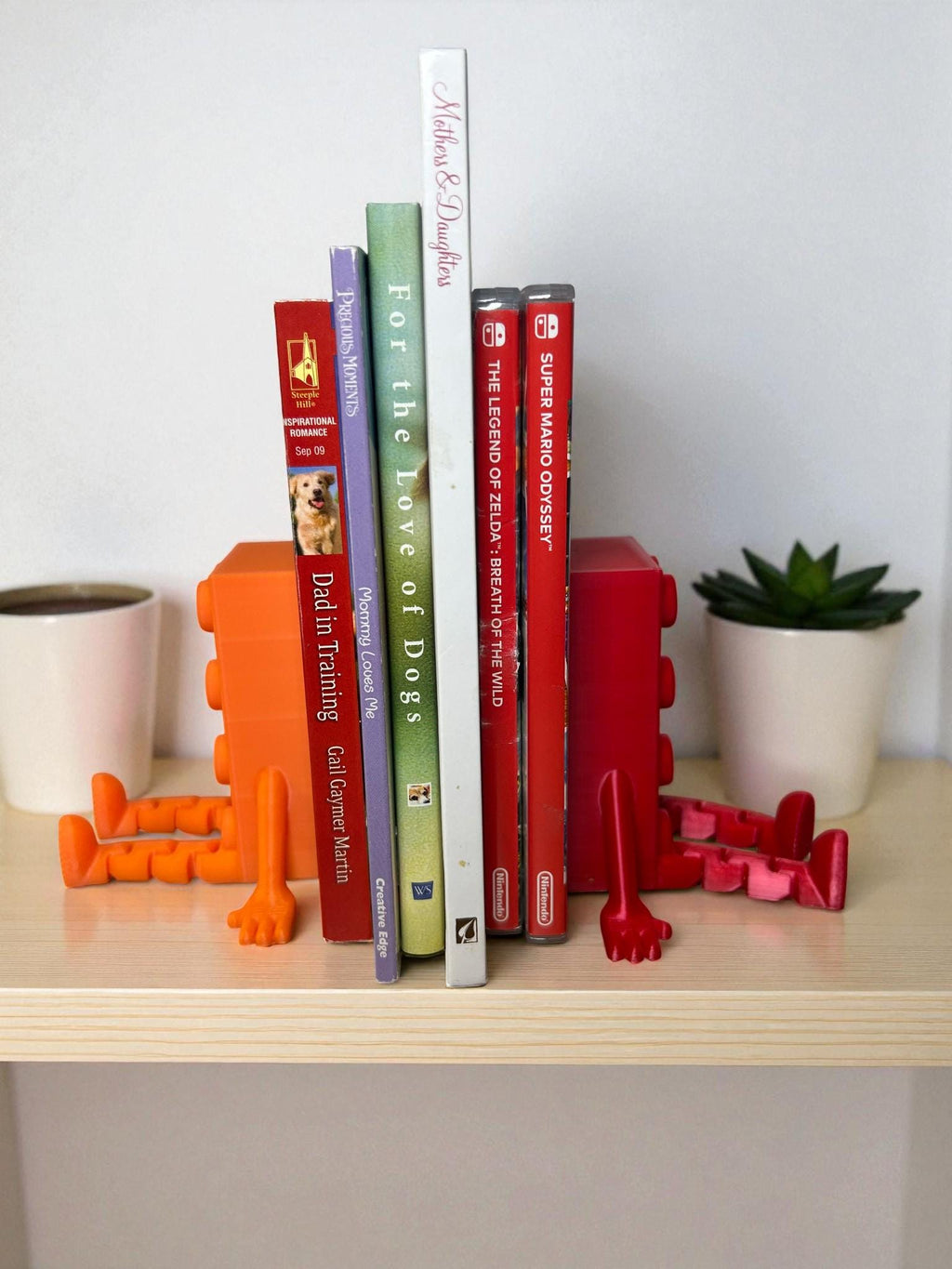 Brick Buddy Bookends  Set of 2 | Fun Desk Decor | Gift