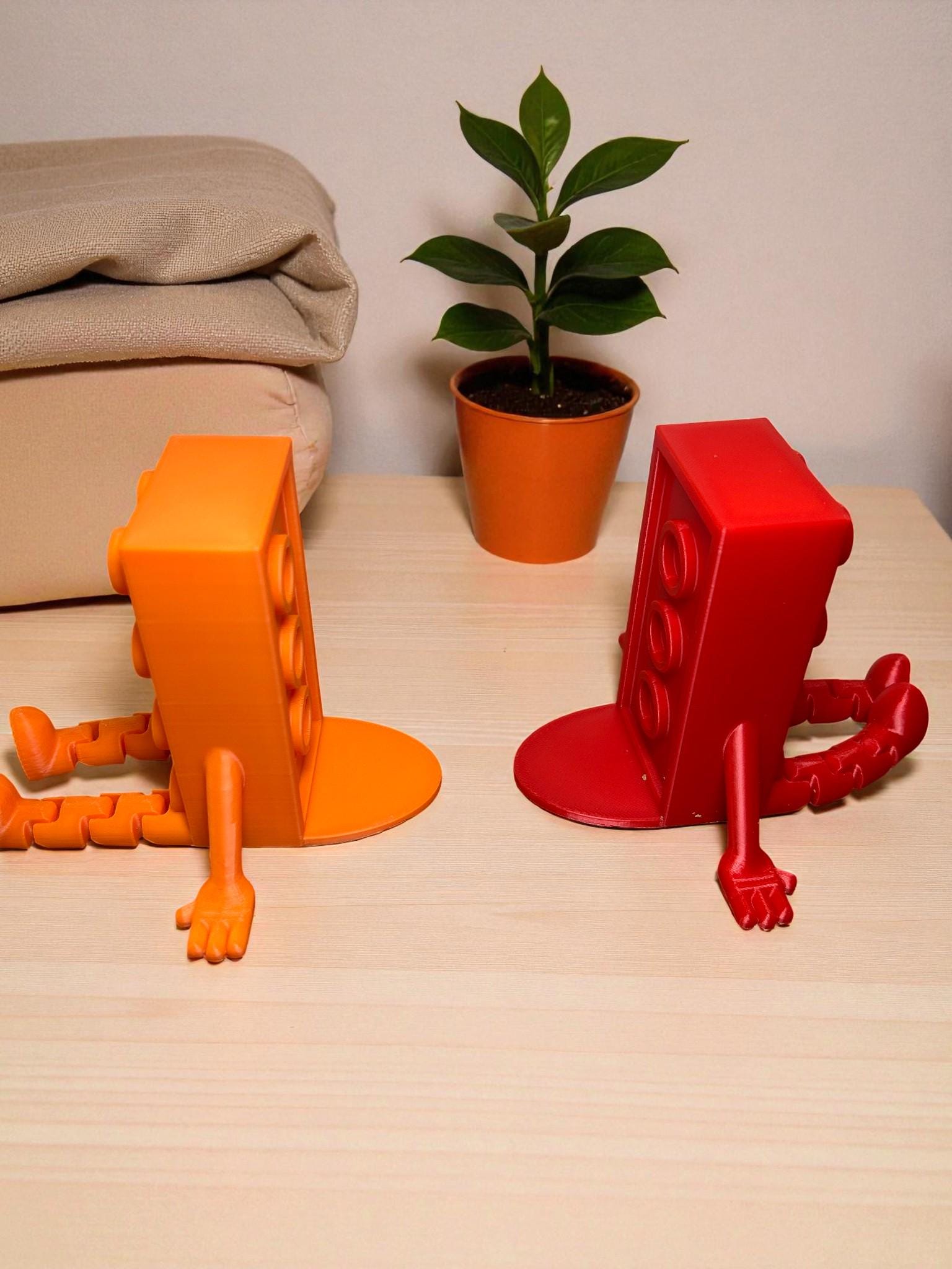Brick Buddy Bookends  Set of 2 | Fun Desk Decor | Gift