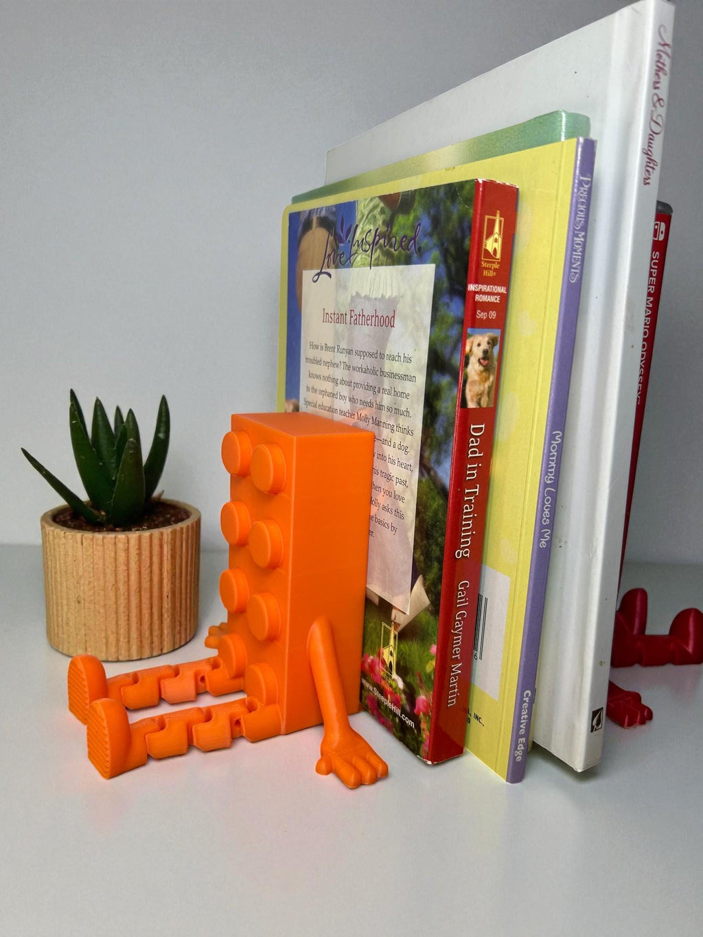 Brick Buddy Bookends  Set of 2 | Fun Desk Decor | Gift