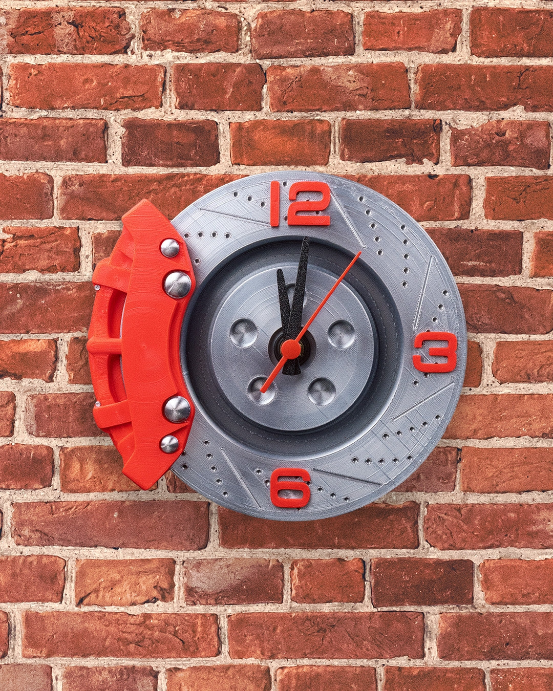 Brake Time Clock – 3D Printed Brake Rotor & Caliper Desk Clock