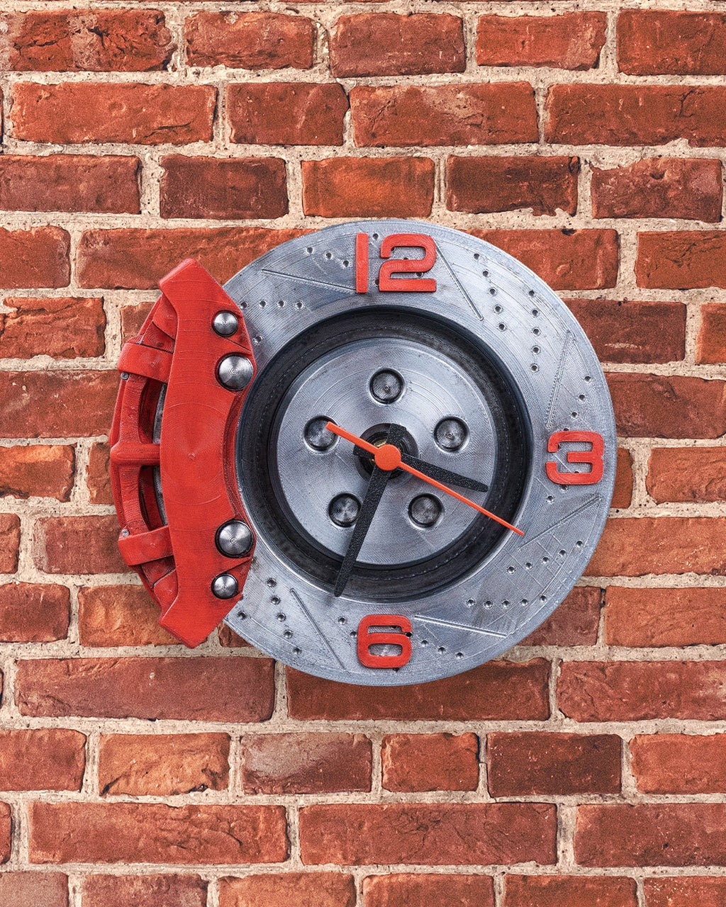Brake Time Clock – 3D Printed Brake Rotor & Caliper Desk Clock