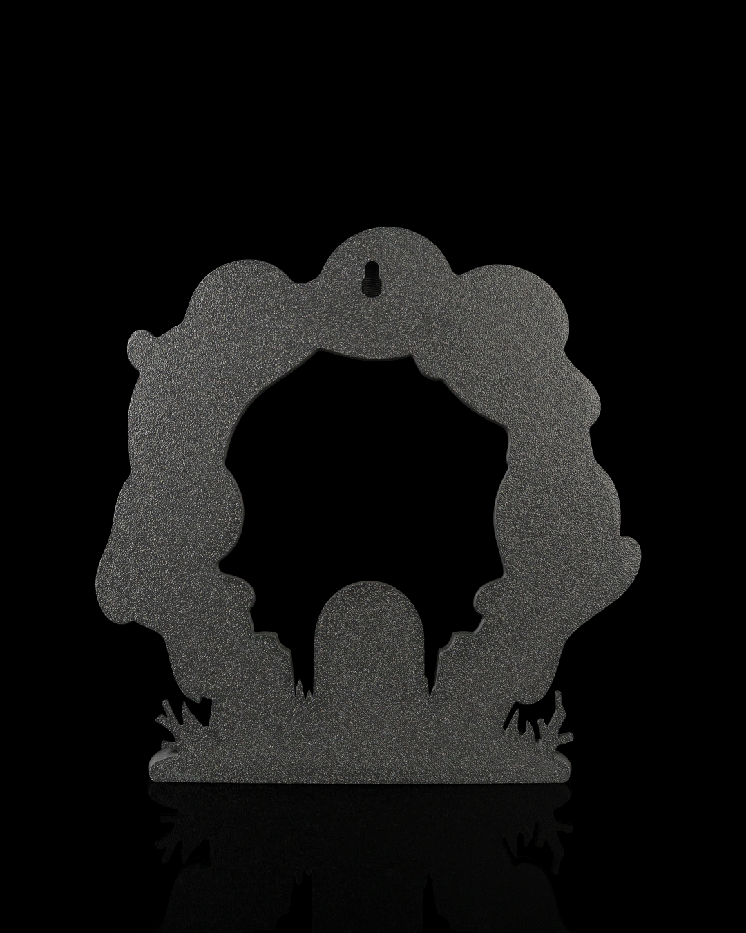 Ghost Arch Wreath – 3D Printed Halloween Ghost & Graveyard Decor