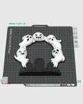 Ghost Arch Wreath – 3D Printed Halloween Ghost & Graveyard Decor
