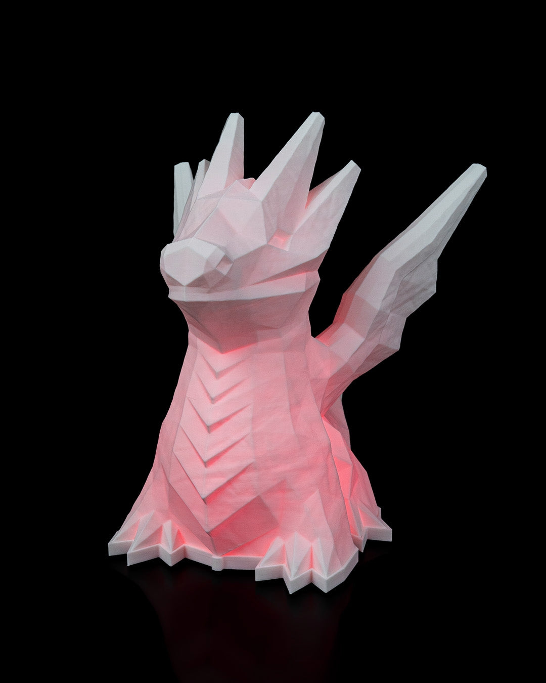 Low Poly Dragon LED Lamp – 3D Printed Ambient Light