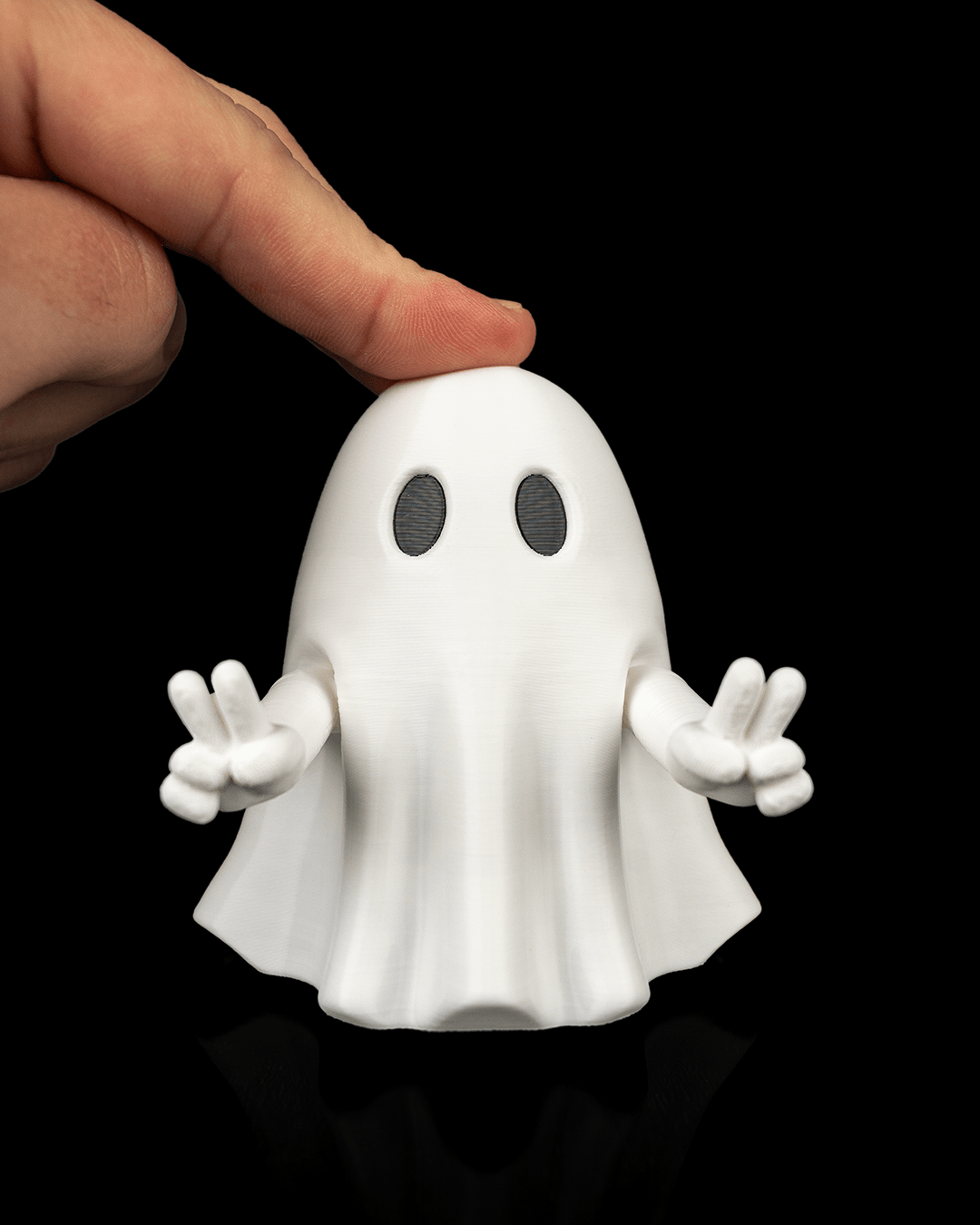 Mood Ghost – Posable 3D Printed Ghost Figurine with Attitude