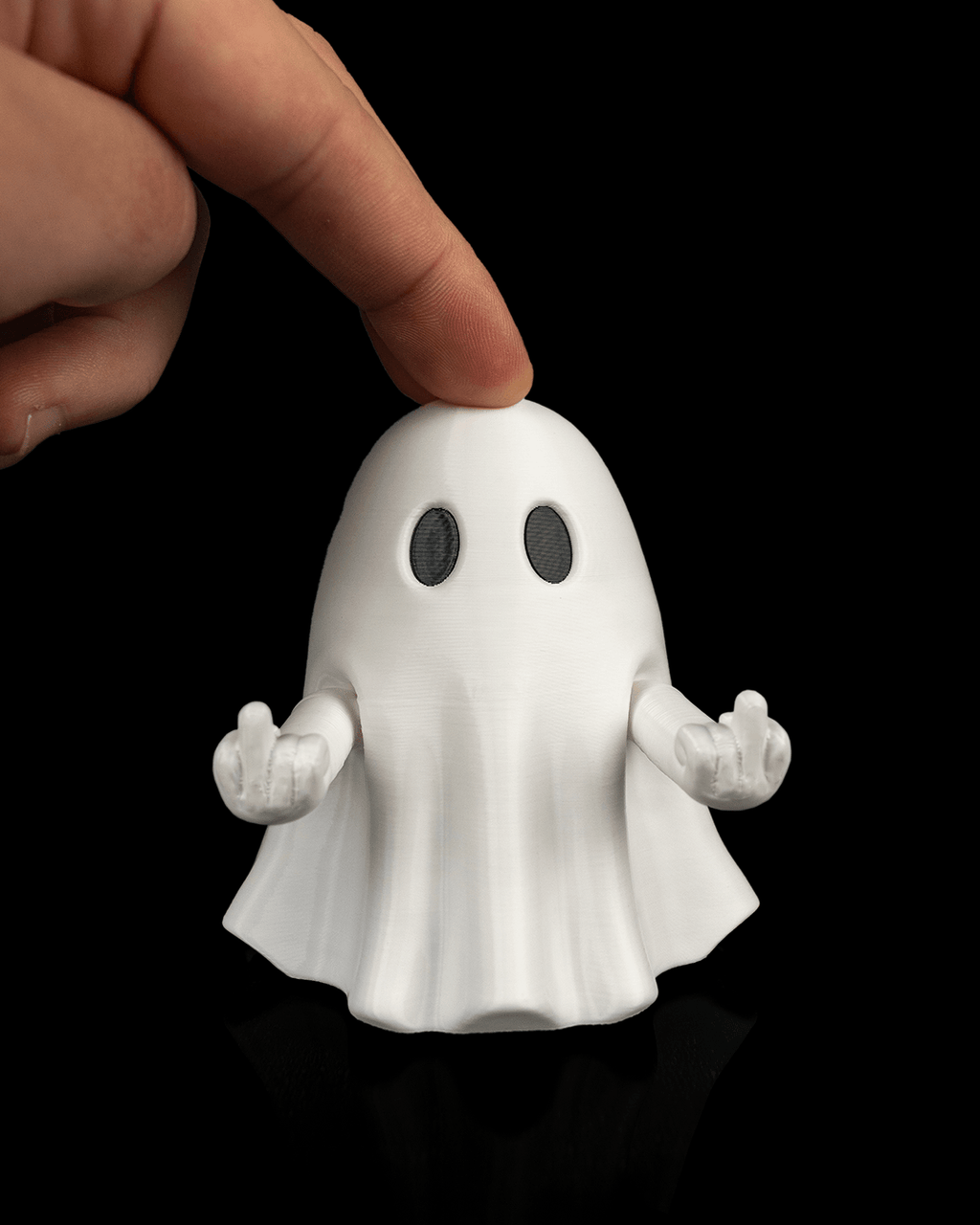Mood Ghost – Posable 3D Printed Ghost Figurine with Attitude
