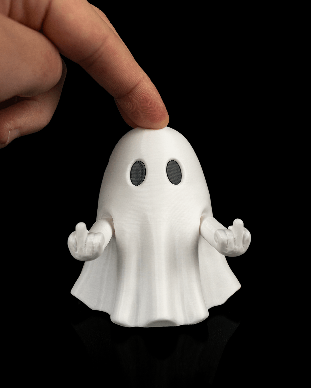 Mood Ghost – Posable 3D Printed Ghost Figurine with Attitude