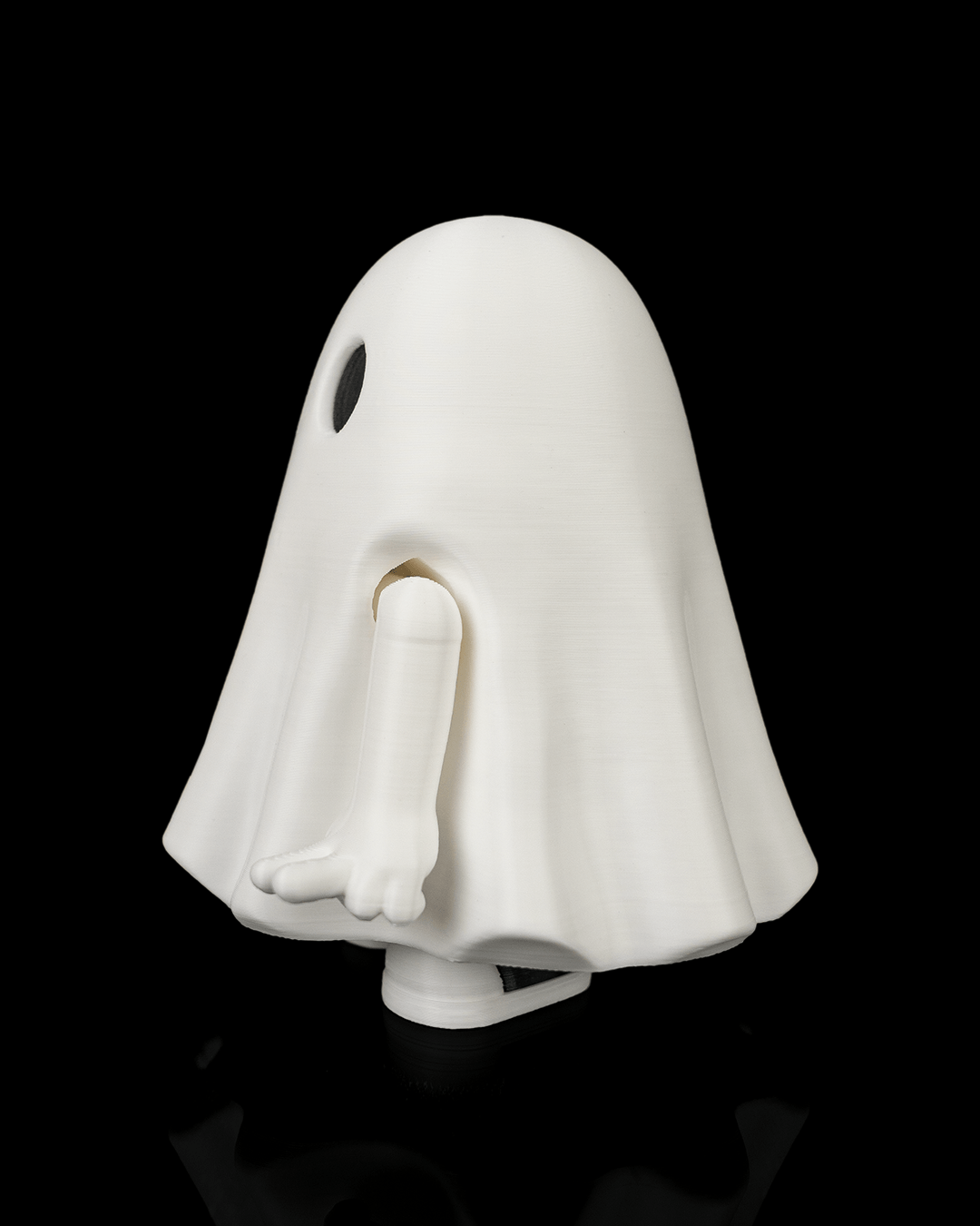 Mood Ghost – Posable 3D Printed Ghost Figurine with Attitude