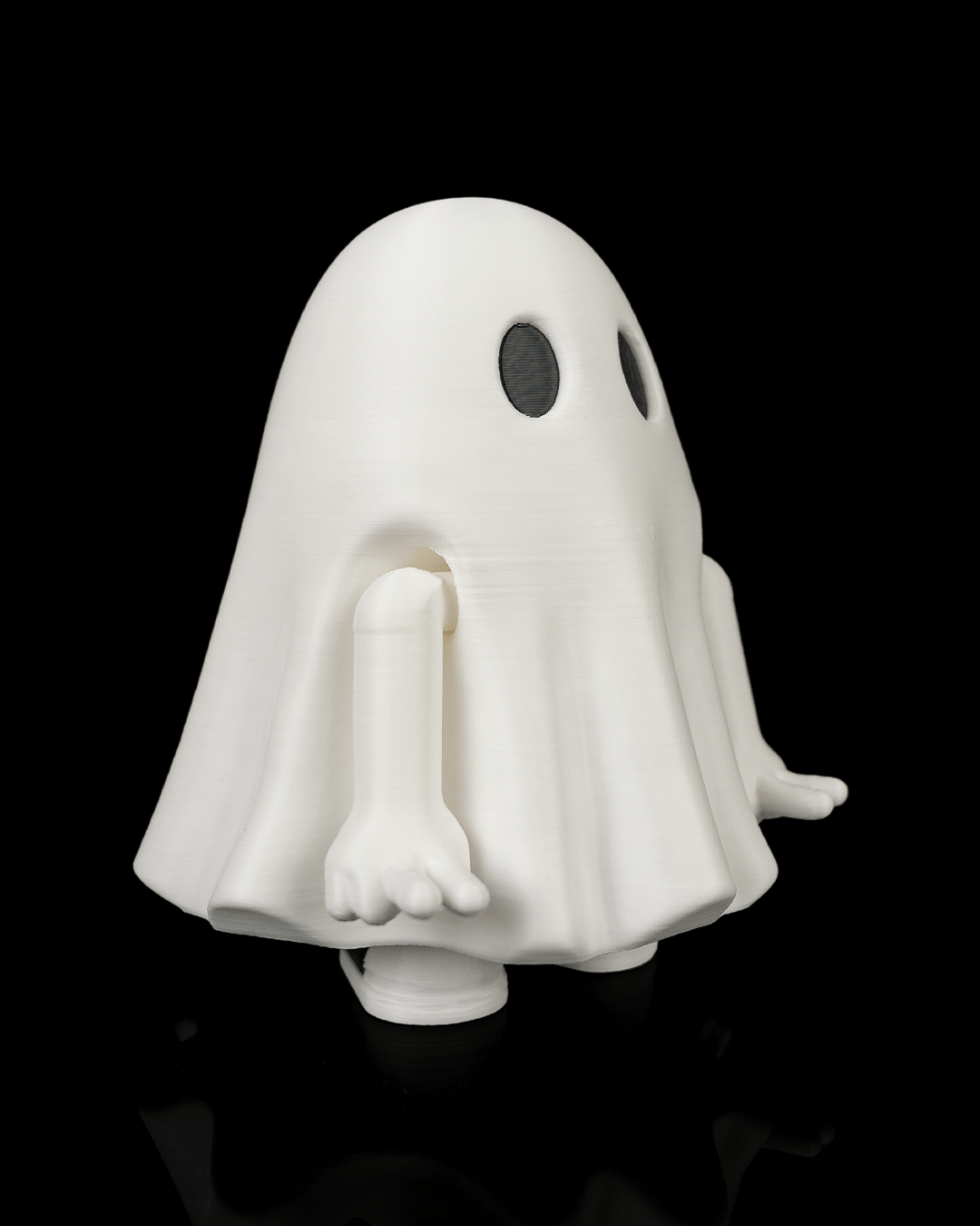 Mood Ghost – Posable 3D Printed Ghost Figurine with Attitude