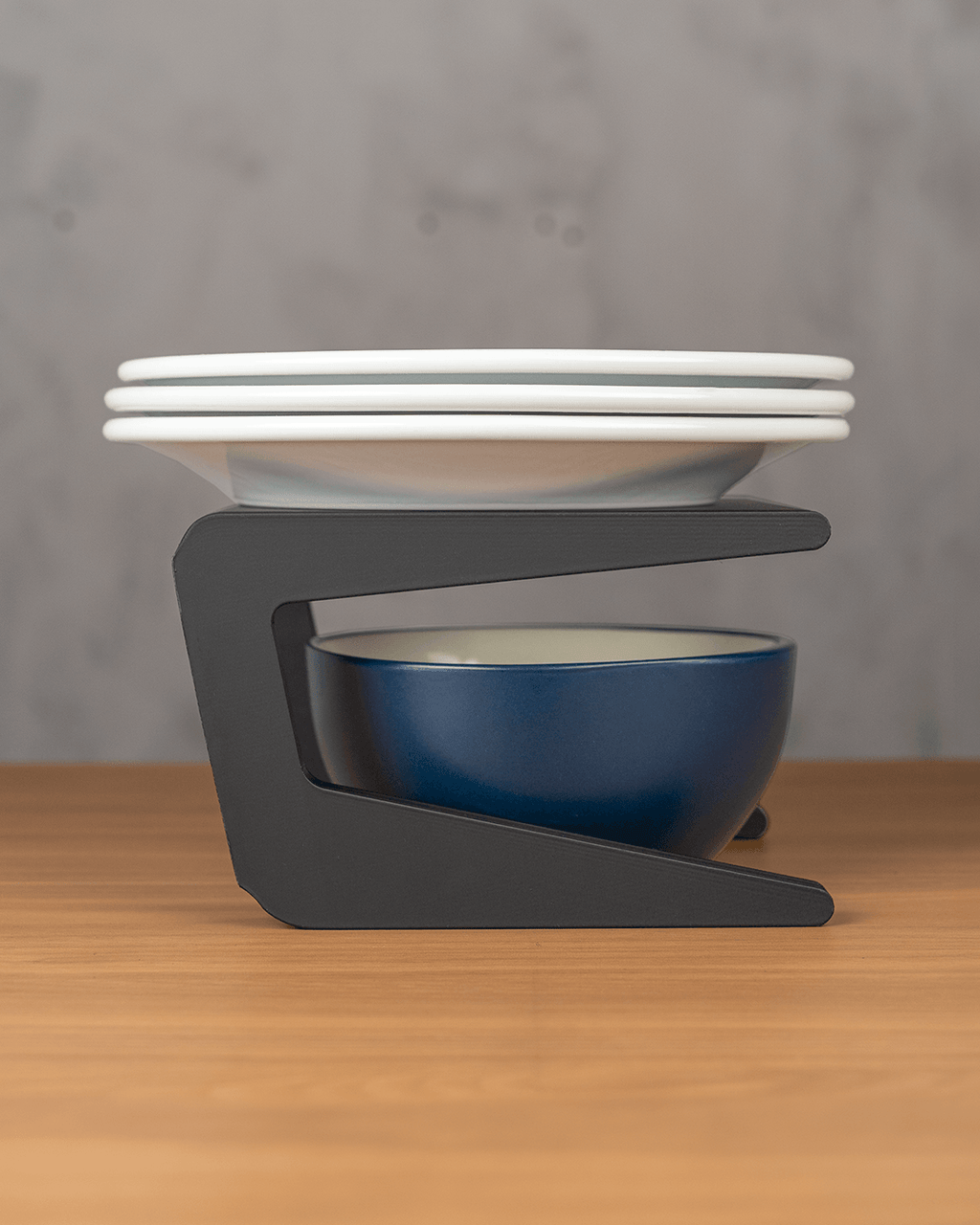 3D Printed Shelf Riser – Cabinet & Pantry Organizer for Mugs, Cups, Plates & More