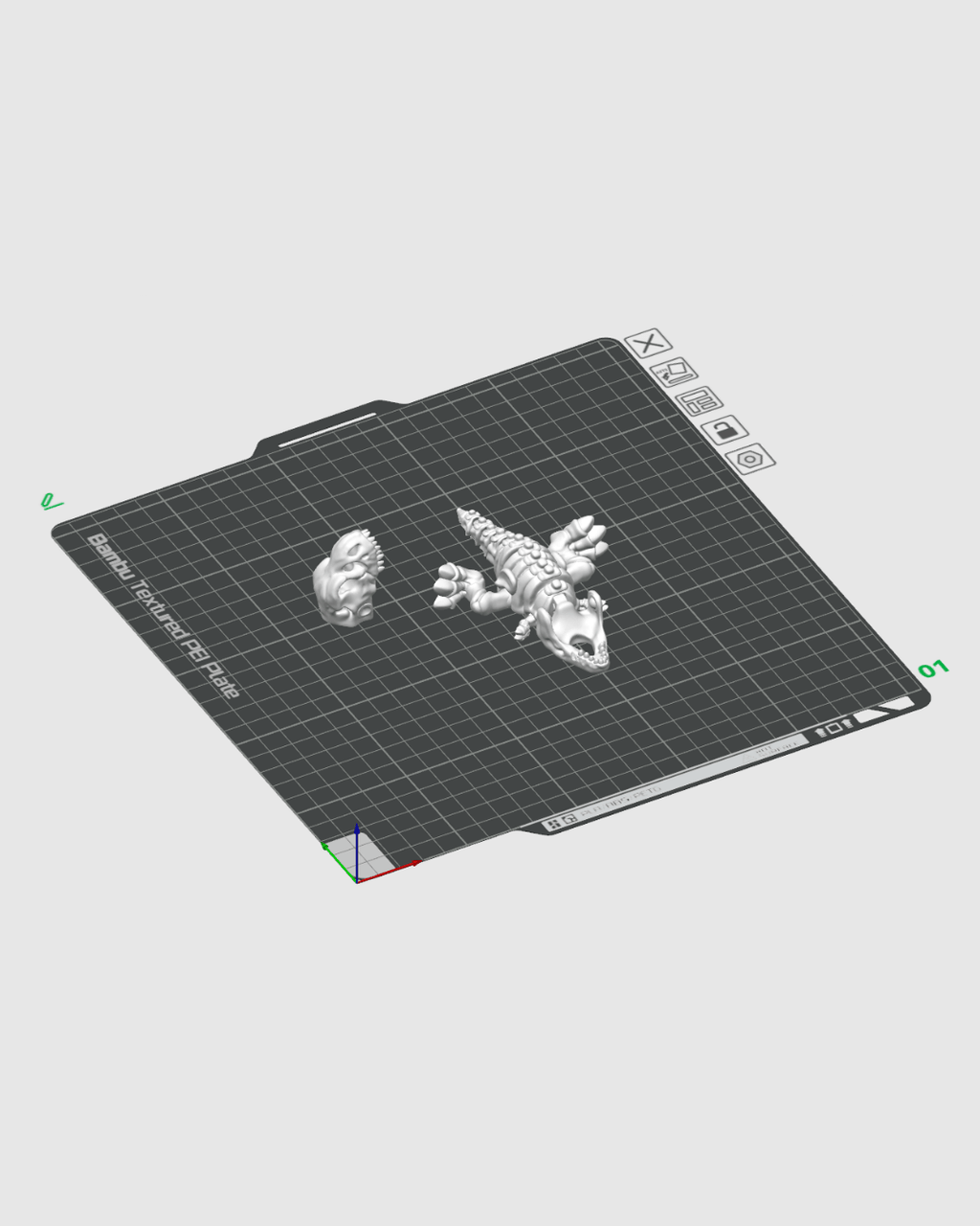 3D Printed Skeleton T-Rex Figure – Articulated Dinosaur Fossil Desk Toy