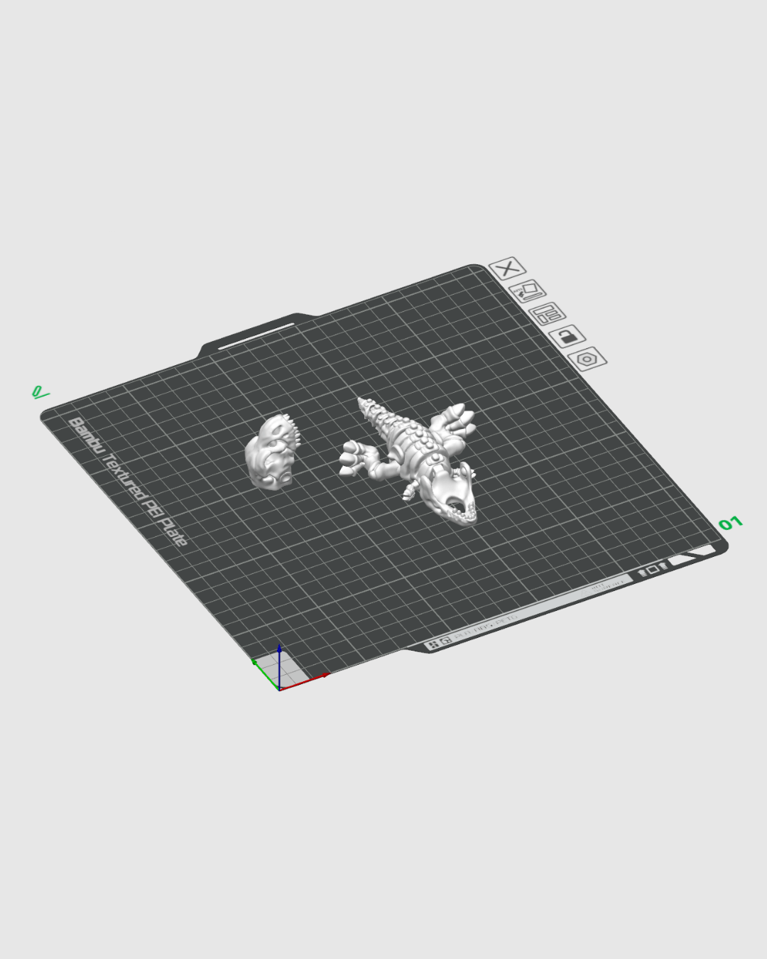 3D Printed Skeleton T-Rex Figure – Articulated Dinosaur Fossil Desk Toy