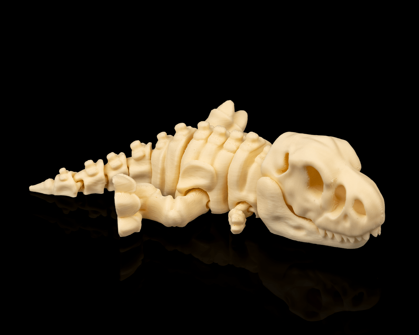 3D Printed Skeleton T-Rex Figure – Articulated Dinosaur Fossil Desk Toy