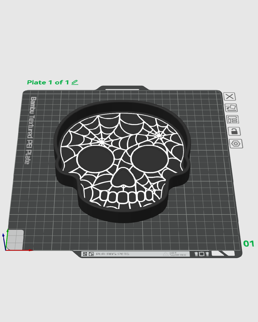 Skull Spiderweb Candy Dish