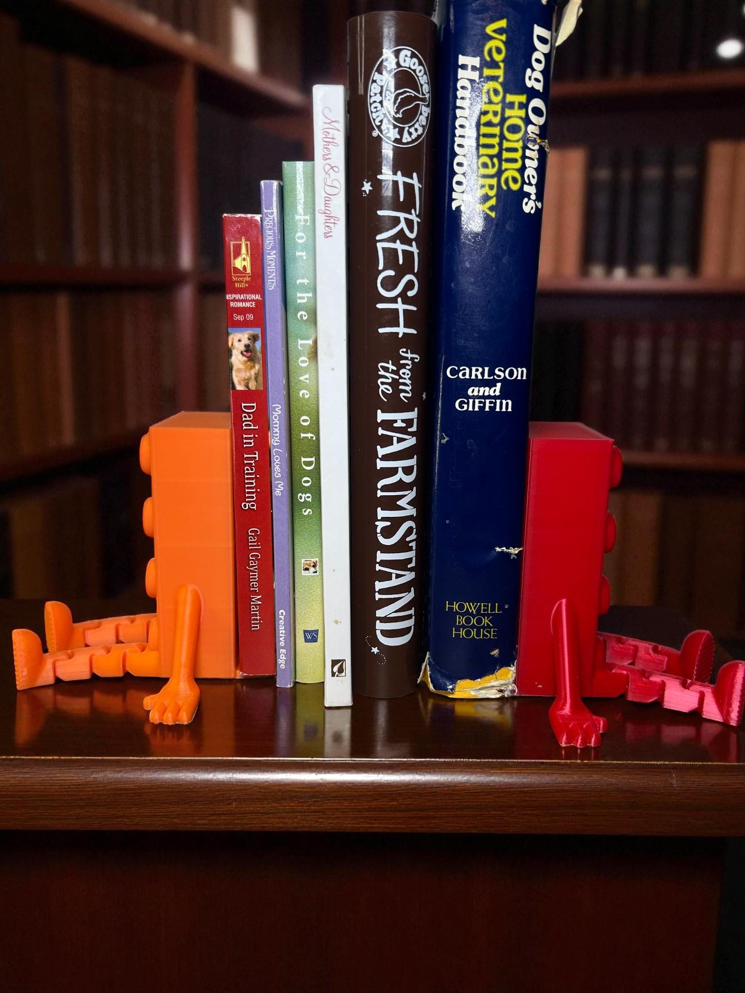 Brick Buddy Bookends  Set of 2 | Fun Desk Decor | Gift