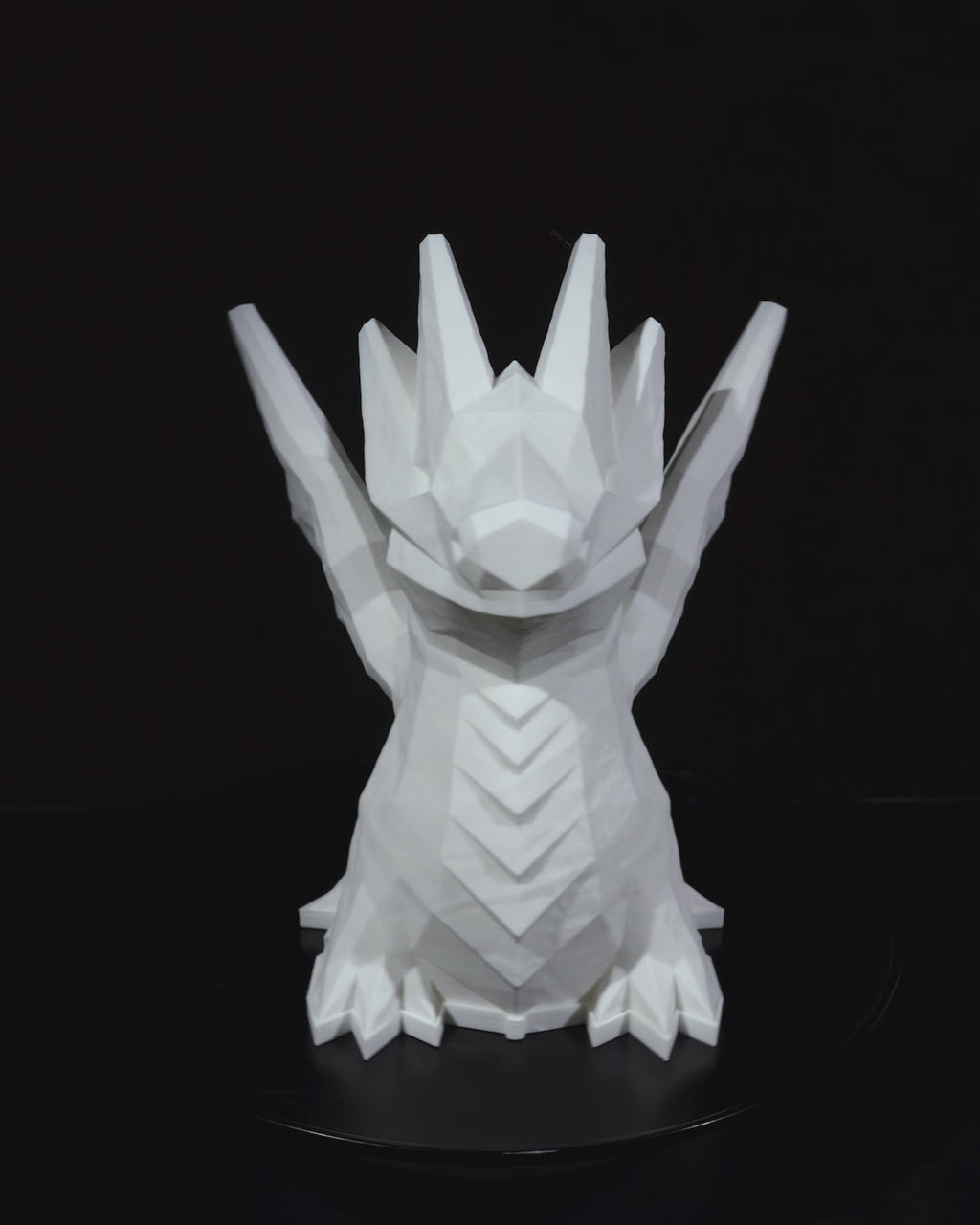 Low Poly Dragon LED Lamp – 3D Printed Ambient Light