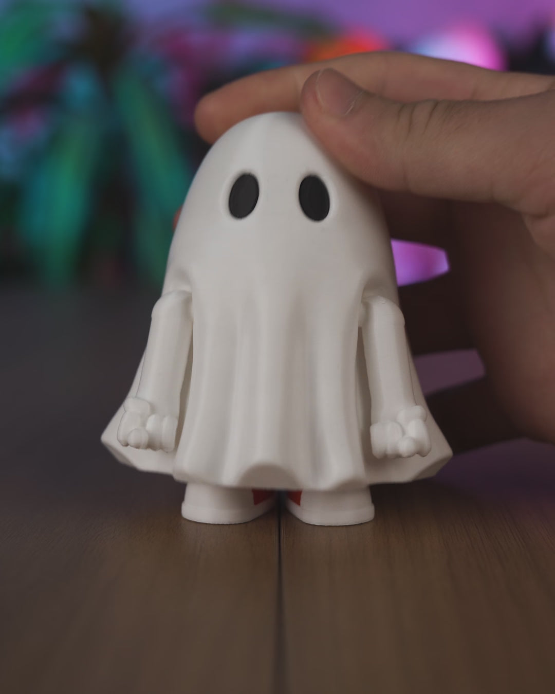 Mood Ghost – Posable 3D Printed Ghost Figurine with Attitude